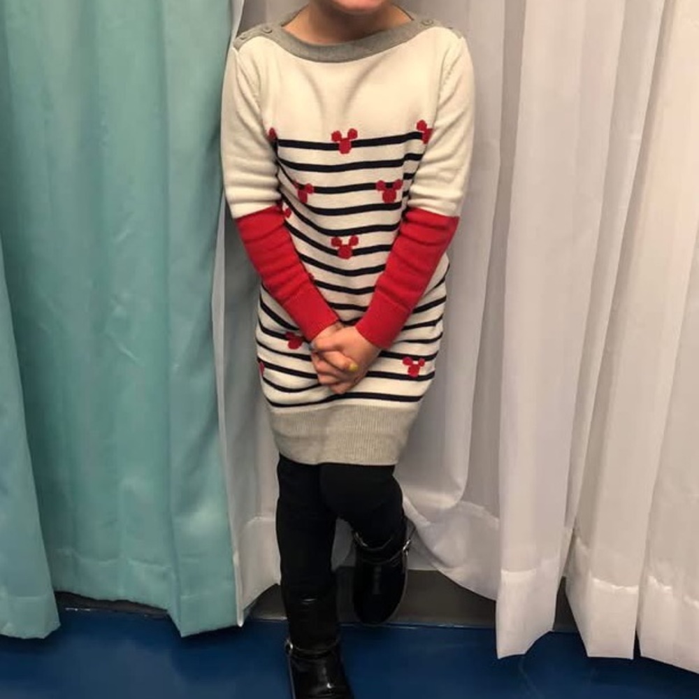 Disney GAP Mickey Mouse Long Sleeve Sweater Dress